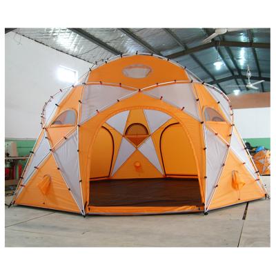 China Diagonal tie type winter mountain tent family camping tent spherical camping tent family for sale