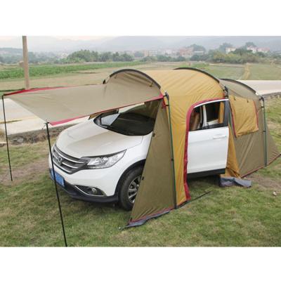 China Diagonal tying type camping tunnel tent professional manufacturing family family outdoor tent for sale