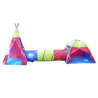 China Diagonal tether type ultra light kids indoor tent camping teepee tunnel dome cradle play toddler teepee tent for kids for sale