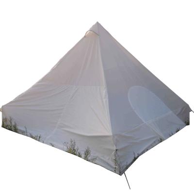 China Extended Type Outdoor Army Green Disaster Relief Tent Adults Military Teepee Tents Glamping Winter Luxury Outdoor Camping Pyramid Travel Te for sale