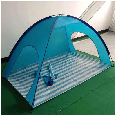 China Diagonal tying type - 1 - 2 person inflatable tent custom printed cheap tents china tarpaulin camping sun shade beach striped tent for sale