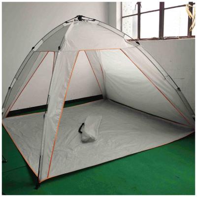 China Diagonal Tether Type 3 Person 30 Tent Automatic Sun Shade Camping Tent Second Roof Top Custom Beach Tent Wholesale for sale