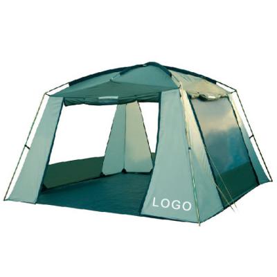 China Extended Type 4 Person Hiking Tent Folding 4 Season Outside Camping Square Shape Tent Waterproof for sale