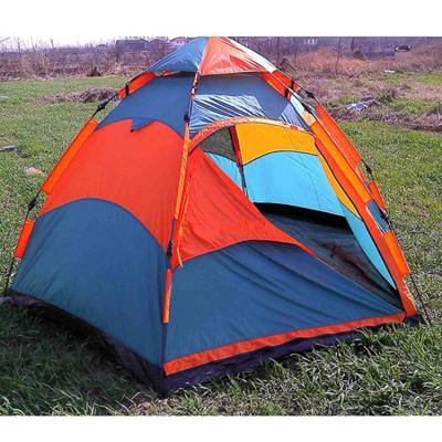 China Diagonal tie type Hexagonal folding family camping tent beach tent automatic single layer outdoor mountaineering travel for sale for sale