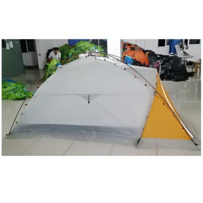 China Diagonal tying type waterproof breathable fabric increasing high quality high mountain tent manufacturing various camping tent for mountaineering for sale