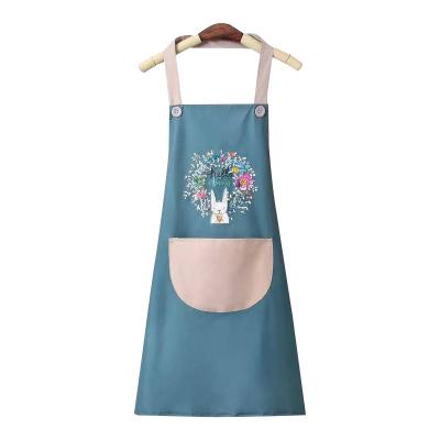 China Red Cotton Custom Designer Waiter Kitchen Cooking Gift Nail Women Dress SANITARY Apron OEM Customized Logo Time Fabric Food Pcs Labor Size for sale