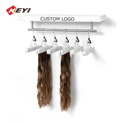 China Customize Hair Salon Furniture Sets Modern Design Hair Extension Display Rack Beauty Salon Products Display Furniture for sale