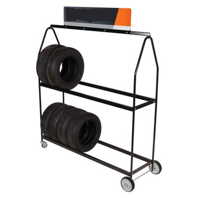 China Mobile tyre display rack for sale