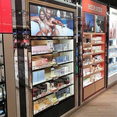 China High Quality Nice Design Oem Accept New Promotion Cosmetic Retail Makeup Products Display Shelves Cabinet for sale