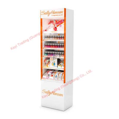 China High Density Broad UV Gel Nail Polish Makeup Cosmetic Display Stand Rack Shelf Nail Polish Display Cabinets for Shopping for sale