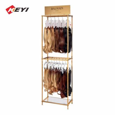 China Hot Salon Wig Stand Hanging Hair Extension Display Stand For Store for sale