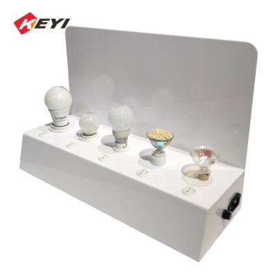 China E27 E14 B22 GU10 MR16 Light Bulb Test Display Stand For Lamp Bulb for sale