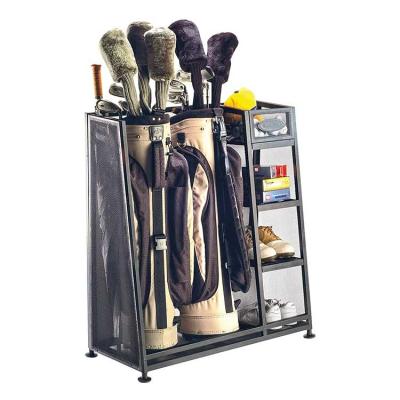 China multi-purpose Metal golf club Storage Rack Golf Bag Organizer for sale