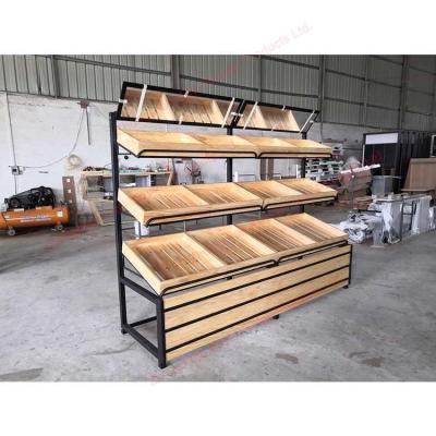 Китай Custom Shop Furniture Display Rack 3 Tier Adjustable Shelves Bakery Display продается