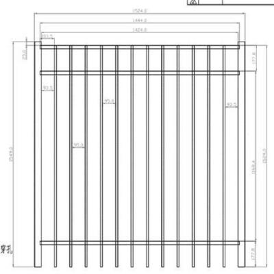 China Waterproof Metal Slatted Barrier for sale