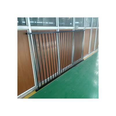 China ECO FRIENDLY powder coated gates and fence design 6 ft hig black aluminum fence for sale