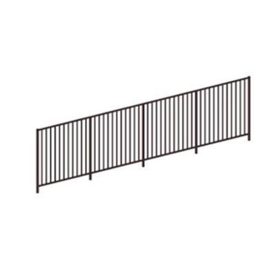 China The Hotel Cast Aluminum Railing Fittings Black Aluminum Deck Railing for sale