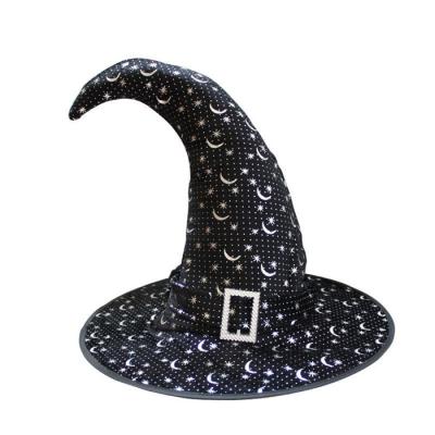 China 2021 Halloween Hat Kids Glowing Adult Dress Up Picture Amazon Hot Sale Cheap Prices Up Witch Wizard Hat Products Hang Witch Hats for sale