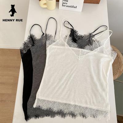 China 2022 new fashionable thermal bridle lace up women summer soft sexy V-neck tank top corset top for sale