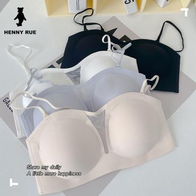 China High quality QUICK DRY solid color bra fashion seamless soft women simple lift up smooth bras for sale