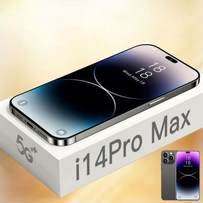 China Dual SIM Card most popular I14 pro max original mobile phone 16g ram+512/1tb rom dual camera cellphone mobile phones factories in china for sale