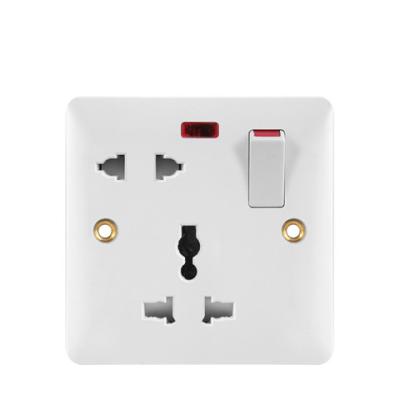 China Residential Universal/Residential Universal/Multipurpose Plug Factory Direct 13a Switched Multi Socket With BS Standard/Neon Wall Switch/Electrical Accessories CE, CB ISO9001 for sale