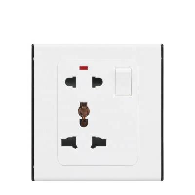 China VGT China Factory Residential 13A/General Purpose Electric Multi Socket With 2 Pin With Neon Switch For Pakistan/Walls/Universal Outlet for sale