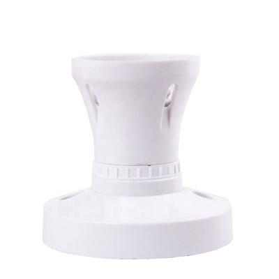 China Bakelite E27 Wall Base Lamp Bulb Socket Straight Design Screw Holder for sale