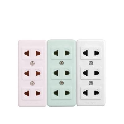 China New VGT Residential/General Purpose Edited Plug Residential/General Purpose For Power Strip With 3 Outlet For 2 Pin Plugs for sale