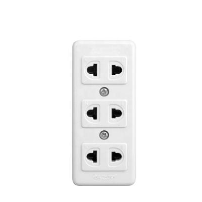 China New Edited Residential/General Purpose Residential/General Purpose Power Strip With 3 Outlet For 2 Pin Plug South East Country for sale