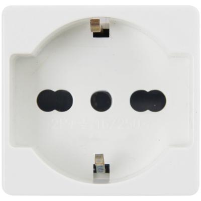 China 3pin Schuko 3pin Schuko Socket Outlet 16A Socket Outlet 16A Wall Outlet Standard German Energy Saving Consumption 3pin German Italian Standard Standard Cast Brass for sale