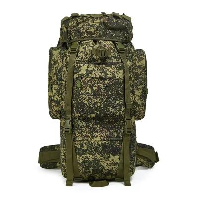 China Anti-Theft 65L Large Storage Outdoor Survival Camping Backpack Waterproof Travel Camouflage Tactical Backpacks for sale