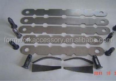 China Used in aluminum form system wall ties concrete wall form/nominal flat wall ties/x tie for sale