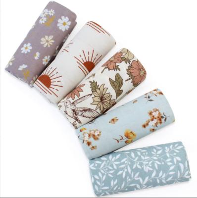 China Wholesale Custom Portable Organic Bamboo Baby Comforter Cotton Print Baby Wrap Newborn Baby Wrap Muslin Wraps for sale