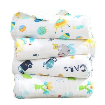 China Best Supplier Portable Classic Neutral 47*47 Baby Bamboo Fiber Baby Wrap Infant Muslin Blanket Receiving Bath Towel Wrap for sale