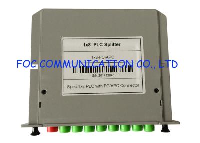 China FC / APC Low Loss Splitter, Passive Rack Mount PLC Splitter Cassette Box Type for sale