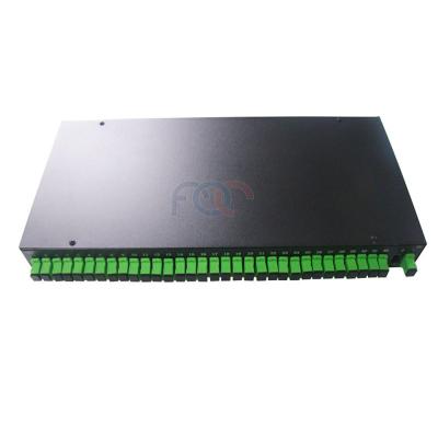 China 1650nm 1×32 PLC Fiber Optic Splitter Rack Mount LSZH Jacket for sale