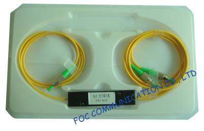 China PVC / LSZH Jacket Fiber Optic Cable Splitter 1 x 2 FC / APC Various Coupling Ratio for sale