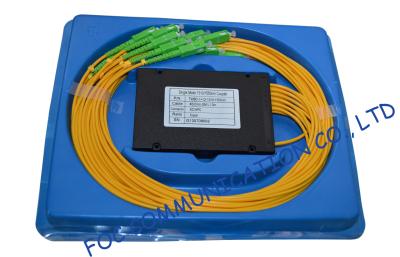 China 1 x 12 ABS Fiber PLC Splitter Module 0.9mm 2.0mm 3.0mm PVC Jacket for sale