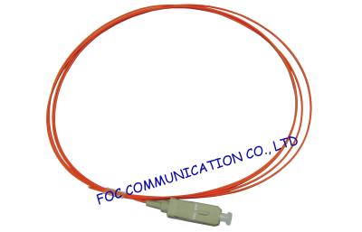 China Fiber Optic Network MM fiber optik pigtail SC Simplex 62.5 / 125um OEM for sale