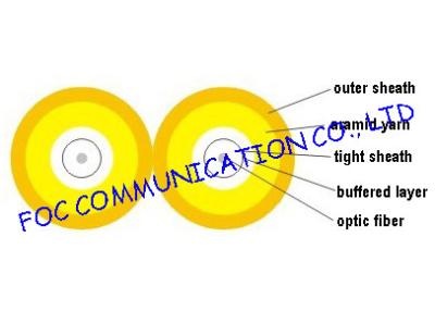 China Fiber Assemblies Duplex Zipcord Fiber Optic Cable SM MM OM3 OM4 Available for sale