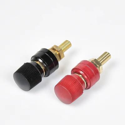 China Copper High Intensity Bakelite Insulation Flame 100A Connector M8 Fire Resistant Brass Terminal Bolts M8x50 Bolts for sale