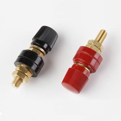 China 60 Amp Copper Copper Connector Terminal Block 6MM For Inverter Car Connector for sale