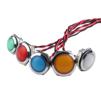 China 19mm 12/16/19/22MM Metal Lamp Indicator Double Color Single Color Equipment Indicator Lights for sale