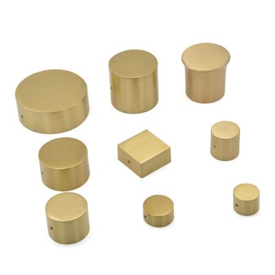 China Modern Simple Home Pure Brass Table Foot Cover OEM Office Chair Sofa Foot Furniture Brass Hardware Wear-resisting Fittings for sale