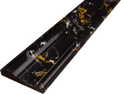 China Decorative Molding Marble Border Modern Marble Skirting Stone Floor Stones Plinth Border Designs High Quality Black Marble Molding for sale