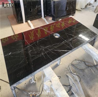 China (Size)adjustable black stone and black marquina coffee table tops or countertops in solid surface from china suppliers cheap for sale