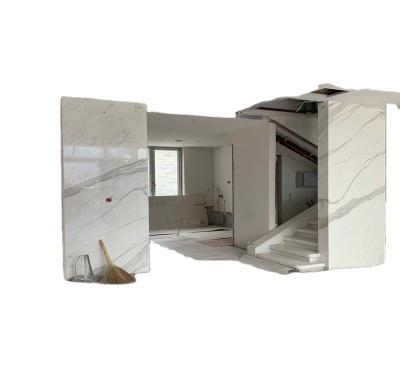 China Italy free calacutta white marble for bathroom wall and stair case with carrara gold natrual marble slab for sale