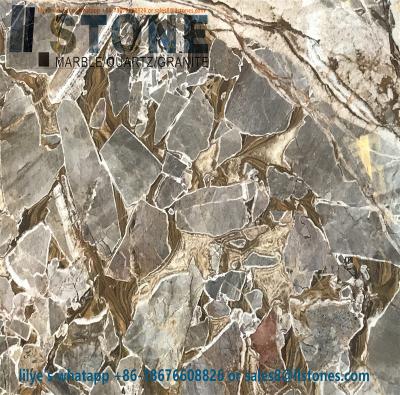 China Modern exclusive emperador marble tiles and stairs for Foshan villa and hotels project for sale