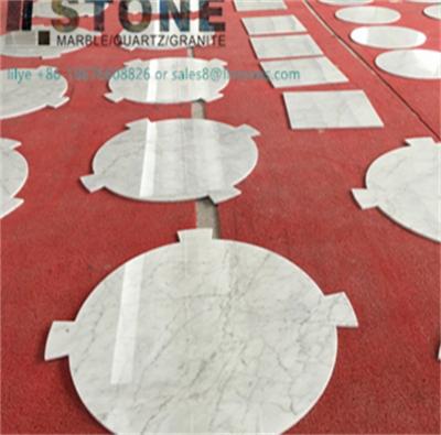 China Modern White Carrara Marble Table Tops From Foshan Suppliers for sale